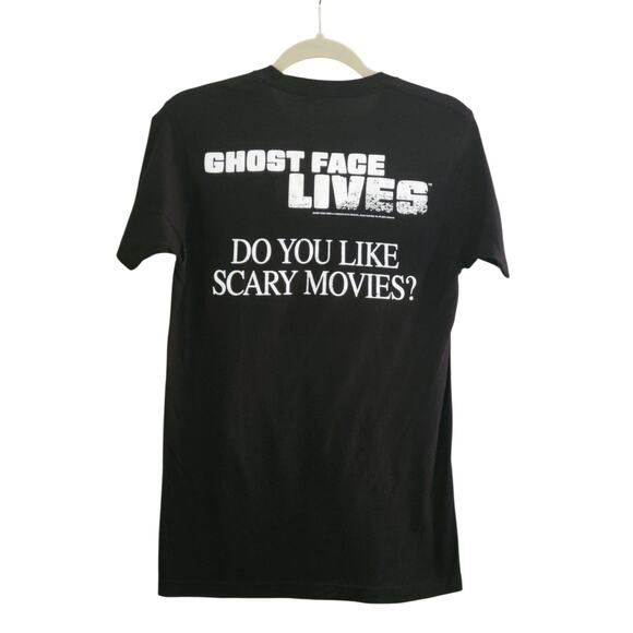 Hot Topic Scream Ghost Face Lives 2-Sided Tee Graphic‎ T-Shirt Size Small Black - Picture 3 of 6